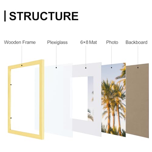 9x12 Picture Frames Set of 9 for Wall or Tabletop Display (9 Count)