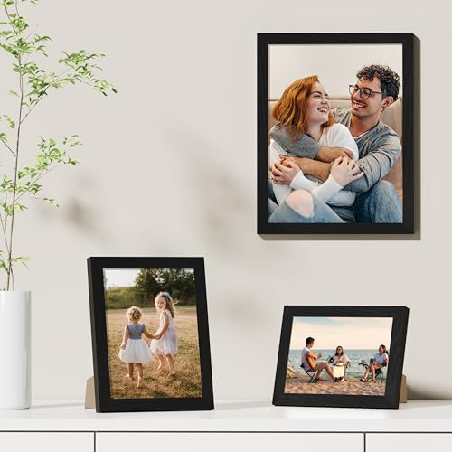 9x12 Picture Frames Set of 9 for Wall or Tabletop Display (9 Count)