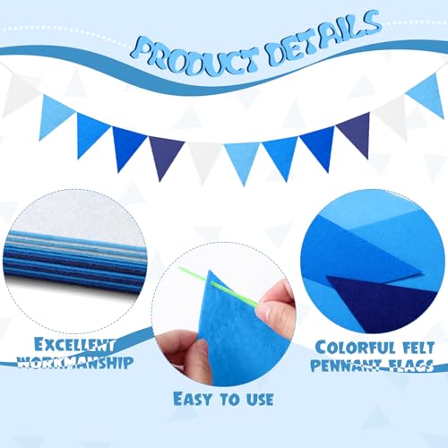 4 Pcs 9.8 ft Pom Pom Garland for Classroom Bulletin Board (12.74 Foot)