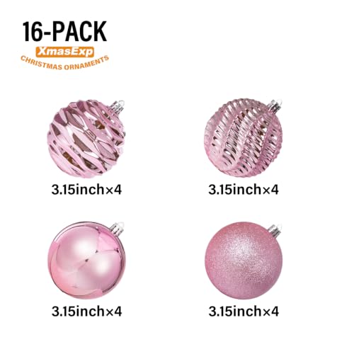 16ct Christmas Balls Ornaments Set (24 Count)