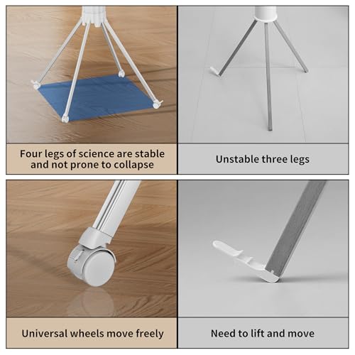 4 Legs Double Layer Clothes Drying Rack