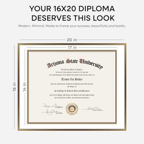 16x20 Bronze Diploma Frame