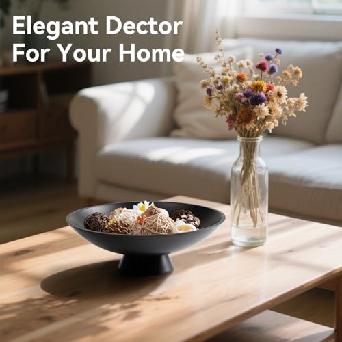 Decorative fruit bowl for Home Decor Large Modern Handicraft Key Bowl for Entryway Table Stylish Centerpiece Purse Bowl Pedestal bowl for Kitchen Counter Coffee Table
