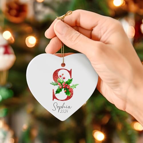 Letter Name Ornaments for Christmas Tree