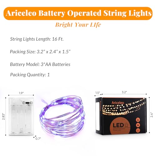 Led Fairy Lights Battery Operated (16 Foot)