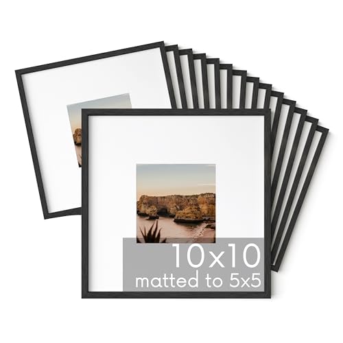 Black Oak Wood 10x10 Picture Frames (15 Count)