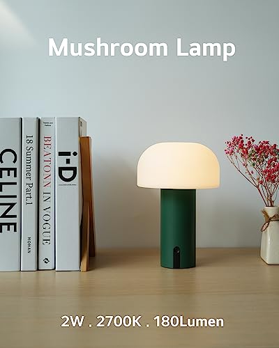 Cordless Mushroom Table Lamp