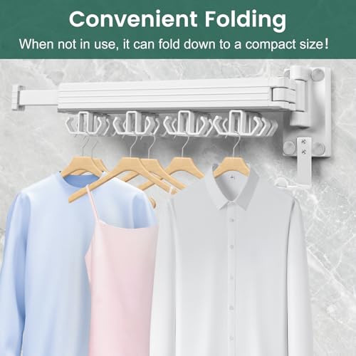 Wall Mounted Clothes Drying Rack (36.64 Ounce)