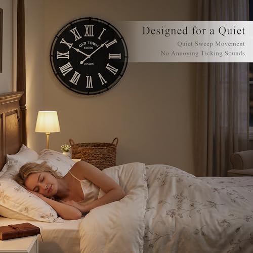 20 Inch Large Farmhouse Wall Clock