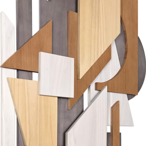 Moonlit Mist I & II Hand Made & Hand Finished Dimensional Solid Wood Abstracts