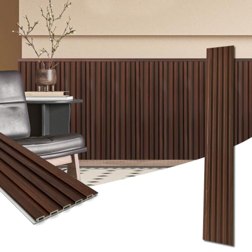 48 x 6 in WPC Wood Slat Wall Panels