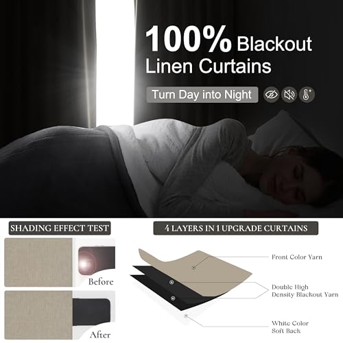 Black Out 96 Inch Long Boho Curtains 2 Panel Set (2 Count)