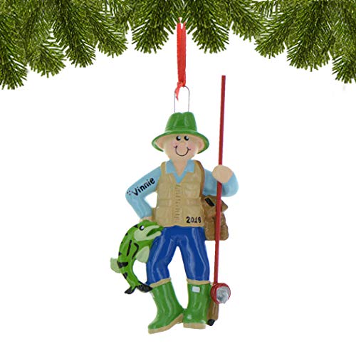 Personalized Fly Fishing Ornament 2026