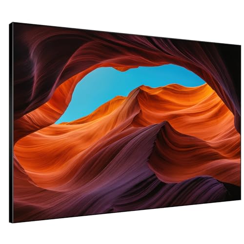 46"x60" Extra Large Framed Wall Art Antelope Canyon Rock Formation with Vibrant Colors for Home Living Room Bedroom Decor