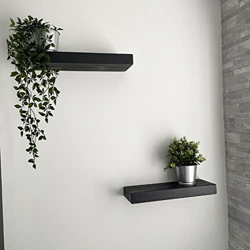 Joel’s Antiques 18 Inch Wooden Floating Shelves for Wall