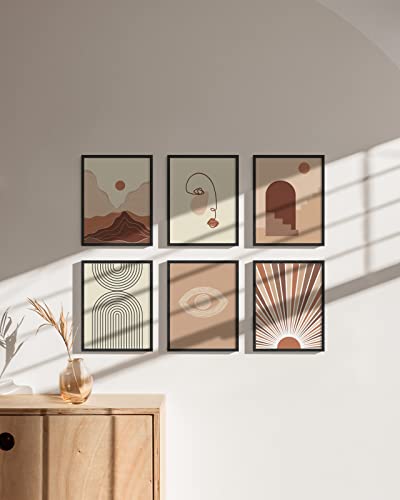 8.5x11 Black Oak Wood Picture Frames Set of 25