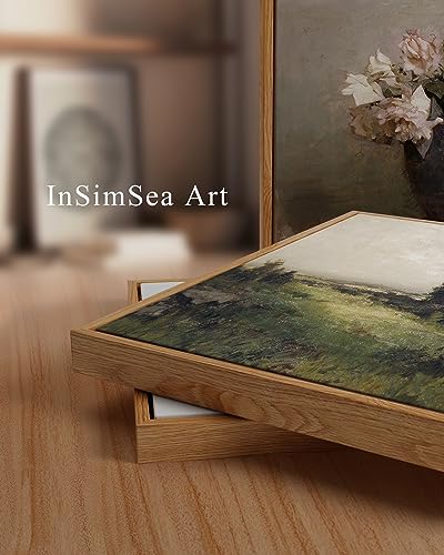 Framed Canvas Wall Art Vintage Decor