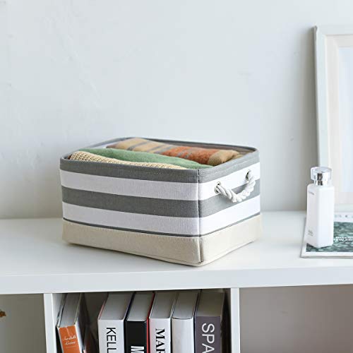 Storage Basket Fabric Basket with Handles Dog Toy Basket Cloth Storage Bin Shelf Basket Decorative Storage Basket Shoe Basket Gift Basket