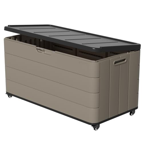 110 Gallon Outdoor Deck Box with Wheels