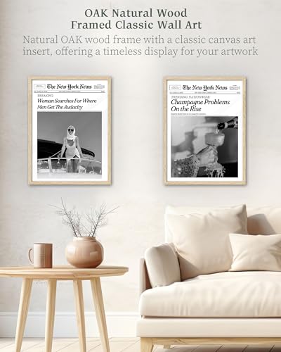 8x10in Champagne Problems on the Rise Framed Newspaper Art