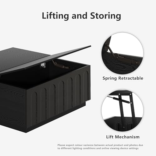 31.5" Lift Top Coffee Table with Storage