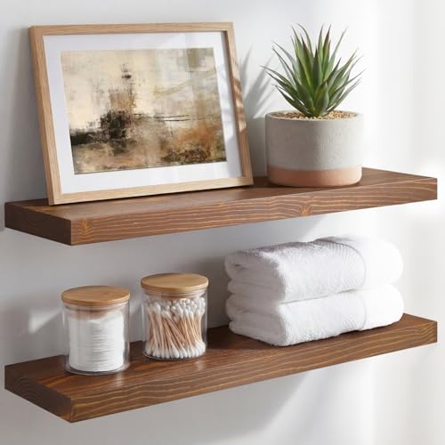 24 Inch Floating Shelves (3 Count)