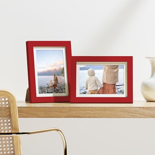 5x7 Picture Frames Set of 9 for Wall or Tabletop Display (9 Count)