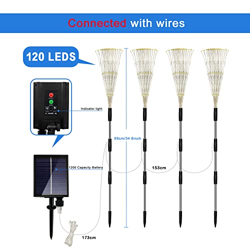Solar Garden Lights Outdoor (4 Count)