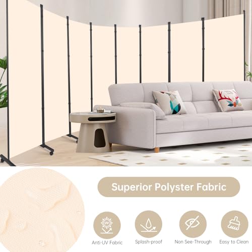 Room Divider Large 8 Panel Privacy Screen