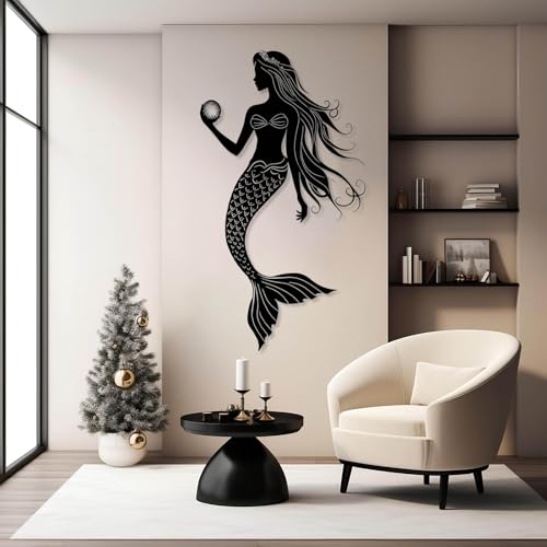 Metal Mermaid Wall Decor