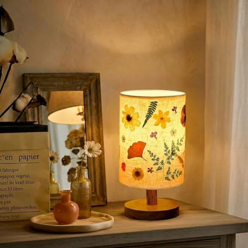 Pressed Flower Vintage Table Lamp