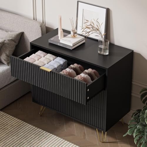 3 Drawer Nightstand Set of 2