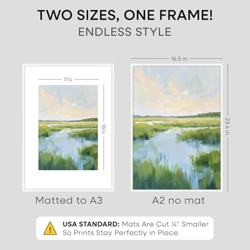 A2 White Picture Frame (2 Count)