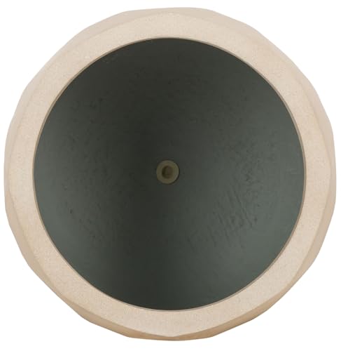 Outdoor Collection Kane Beige Cement Ficonstone Planter Pot Set of 2 (2 Count)
