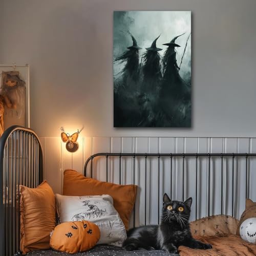 Gothic Witchs Horror Halloween Wall Art