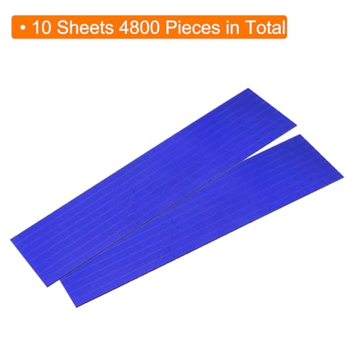 Mirror Mosaic Tiles 5x5mm Square Blue 10 Sheet 4800 Pcs (4800 Count)
