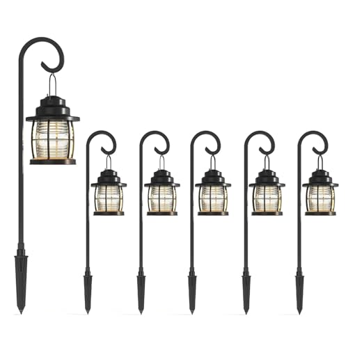 12V AC Low Voltage LED Shepherd Hook Path Lights 1.1W Brown 6PK (6 Count)