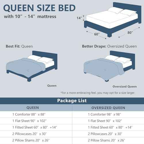 Oversized Queen Comforter Set 98"x98"