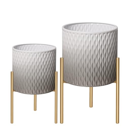 Plants Pots with Stand (2 Count)