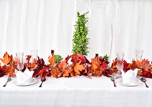 2 Pack Fall Garland Maple Leaf (11.8 Foot)