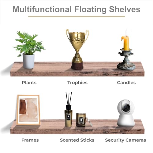 Floating Shelves for Wall Storage (3 Count)