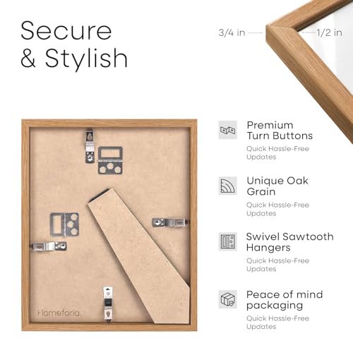 4x9 Natural Oak Business License Frame (2 Count)