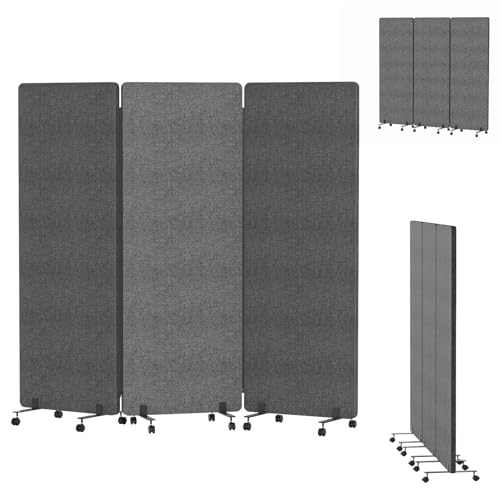 Soundproof Room Divider with Wheels