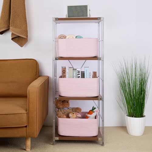 Large Storage Baskets for Shelves (3 Count)