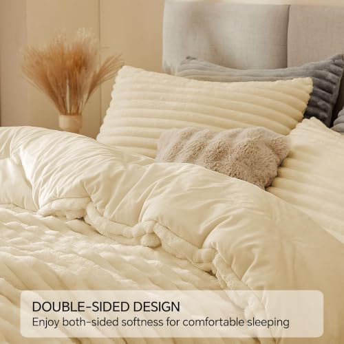 Fleece Oversized Queen Comforter Set