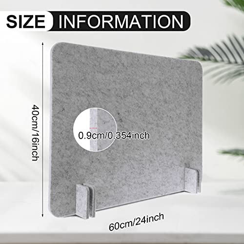 4 Pcs Acoustic Desk Divider Desk Partition for Students 16 x 24 Inch Table Freestanding Privacy Panel Visual Distraction and Noise Reducing for School Classroom Teacher Office
