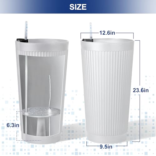 Self Watering Tall Planters Set of 2 (2 Count)