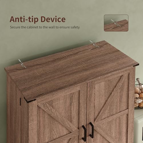 72'' Kitchen Storage Pantry Cabinet
