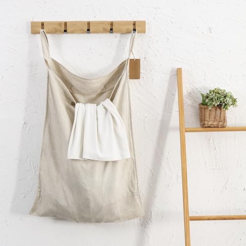 Linen Hanging Laundry Bag
