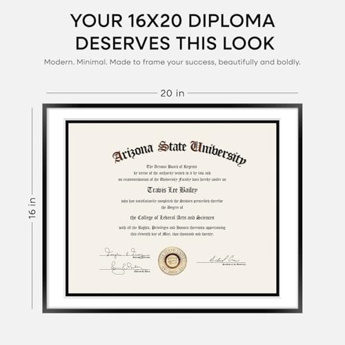 16x20 Black Diploma Frame (3 Count)